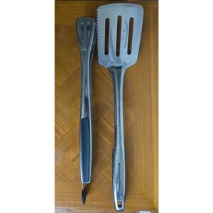 KitchenAid Empire Stainless Steel Over-Sized Grilling Spatula Edged Tongs Set